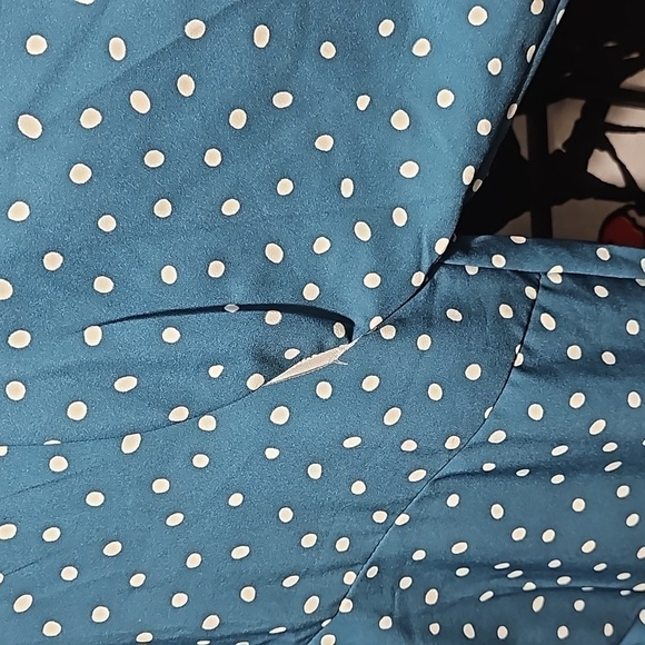 Cherfly Polkadot Ruffle Dress Size XL NWT - Picture 9 of 11